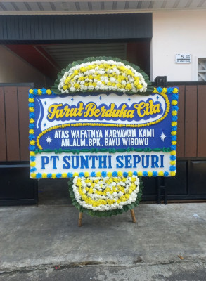 Papan Bunga Duka di Urug